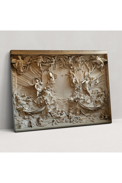 Popcas Barok Caravaggio Tarzı Kanvas Tablo - Caravaggio, Duvar Sanatı, Kanvas Tablo, Ev Dekorasyonu