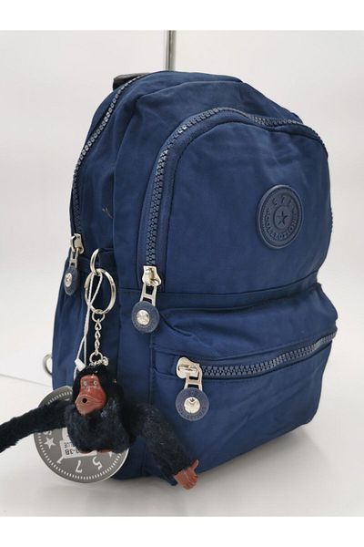 571 Collections Çanta Navy Blue Women's Sports Bag - With Hem, Back and Chest Detail, Young Size