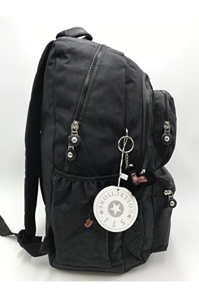 571 Collections Çanta Εξαιρετικά ελαφρύ και μαύρο Unisex αδιάβροχο σακίδιο πλάτης με τσέπη - μεγάλος όγκος