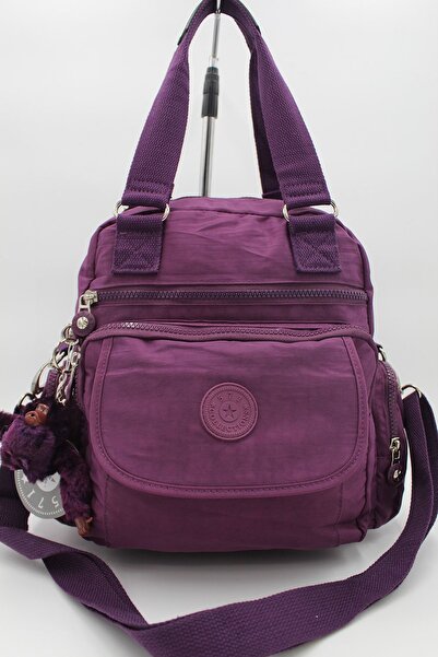 571 ÇANTA Geantă de mână și umăr pentru femei ultra ușoară violet - buzunare ...