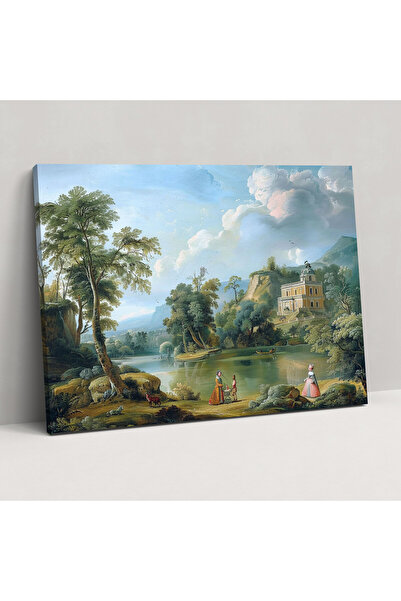 Popcas Rokoko Tarzı Resim Kur yapma Kanvas Tablo, Rokoko, Duvar Dekorasyonu, Ev Dekorasyonu