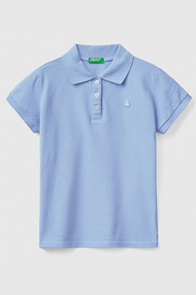 Benetton تيشيرت بولو للأولاد-أزرق