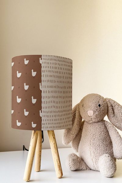 Talia Home Bohemian Patterned Cute Children's Room Lampshade Table - Tlab-238