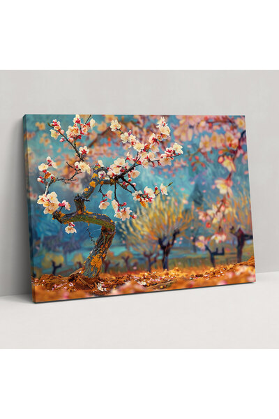 Popcas Vincent Van Gogh Çiçek Açan Badem Ağacı Duvar Dekorasyonu, Vincent Van...