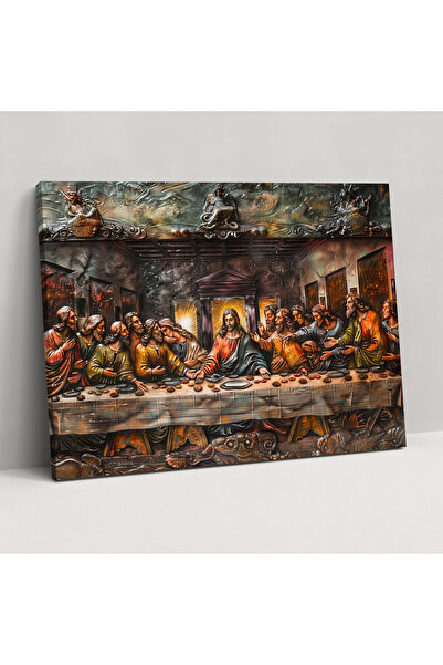 Popcas Son Akşam Yemeği Başyapıt Duvar Dekorasyonu, Leonardo Da Vinci, Kanvas Tablo, Kanvas Tablo