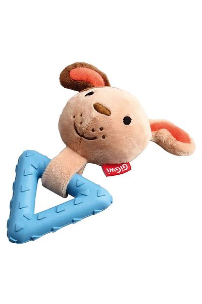 Gigwi GİGWİ SUPPA PUPPA RABBIT TOOTH SCRATCHING PUPPY TOY