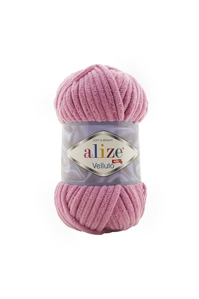 Alize (5 Τεμάχια) Τεμάχια Velluto Velvet Χειροποίητο Πλεκτό Νήμα Χρώμα:98 Τριαντάφυλλο
