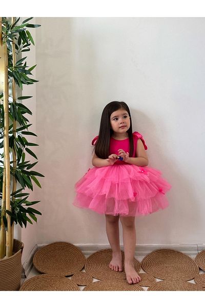 Tinypeople Girl's Fluffy Tutu Dress - Butterfly Pattern