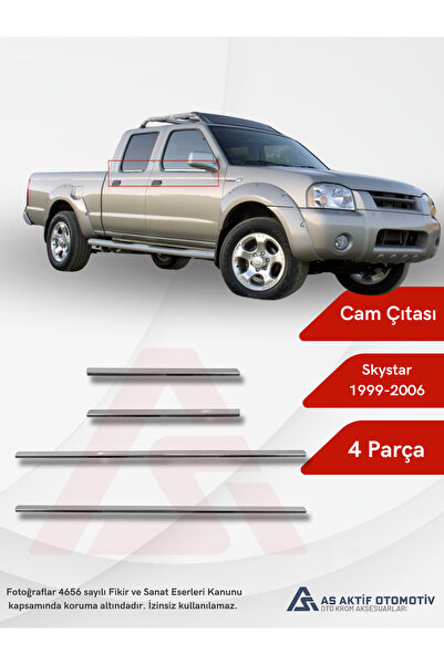 as aktif otomotiv oto krom aksesuarları Nissan Sky Star Pick-Up Cam Çıtası 4 ...