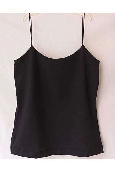 Alegante Black Thin String Strap Half Lined Athlete Bady