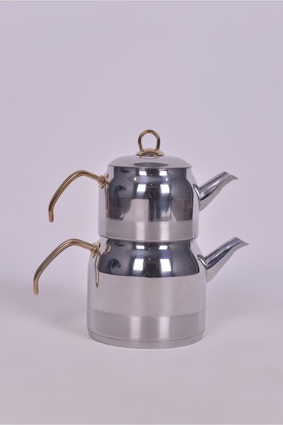 akarlar home Interhome Aile Boy Gold Kulp Çaydanlık