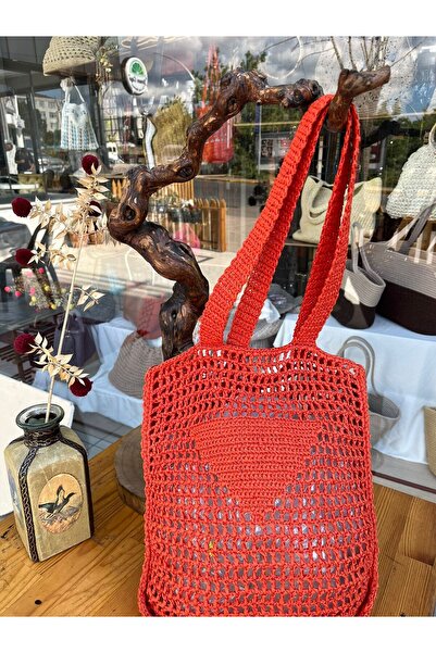 Derin Sanat حقيبة قش حديثة ومفيدة متوسطة الحجم