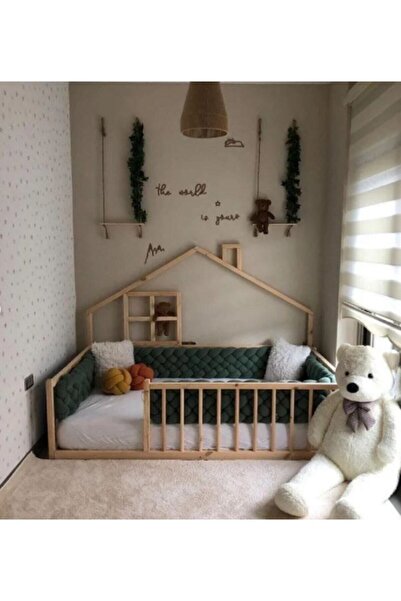 Baby Kinder Fancy Doğal Montessori Bebek Ve Çocuk Karyolası