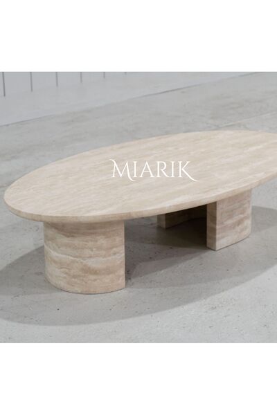 MIARIK DESIGN Mermer CIAyaklı Orta Sehpa Tagu