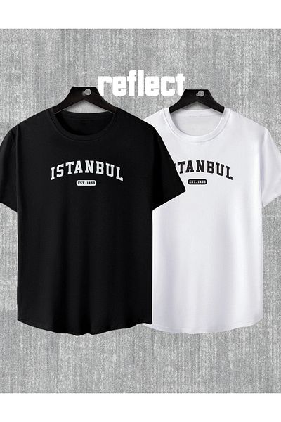 viperkombin Μπλουζάκι με στάμπα Istanbul σε οβάλ κοπή