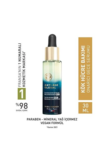 Yves Rocher Anti-Age Global-Yenileyici 8 Farklı Yaşlanma Karşıtı Niasinamid-Hyalüronik Asitli Serum Serum 30ml