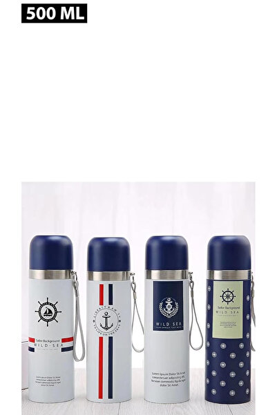 Genel Markalar 304 Paslanmaz Çelik Sıcak ve Soğuk Su Şişesi/Termos - 500ml, 12 Saat Sıcak ve Soğuk