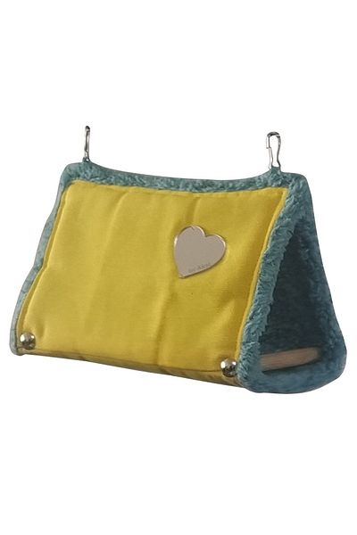Akat Cosy Cuddly Small Size Yellow+green Parrot Hammock (forpus, Paradise, Sevda...)