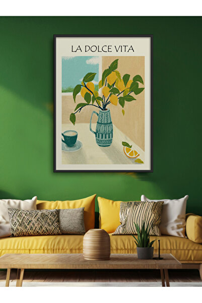 HOMEPACK Tekli Çerçeveli Tablo Dolce Vita Tablo TK/700