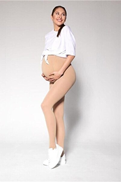 Varisel Turkuvaz Varis Çorabı Hamile Külotlu Açık Burun Orta Basınç X Xl