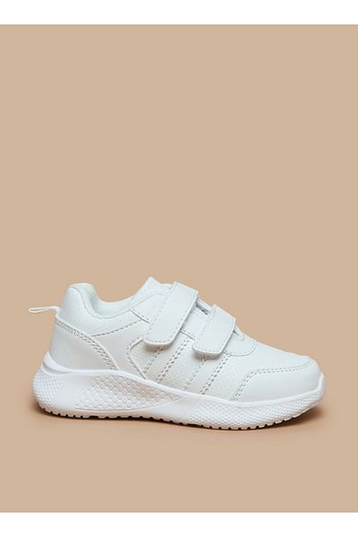 LBL by Shoexpress Solid School Shoes with Hook and Loop Closure
