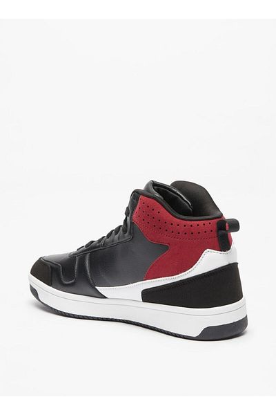 LBL by Shoexpress Perforated Sneakers with Panel Detail and Lace-Up Closure