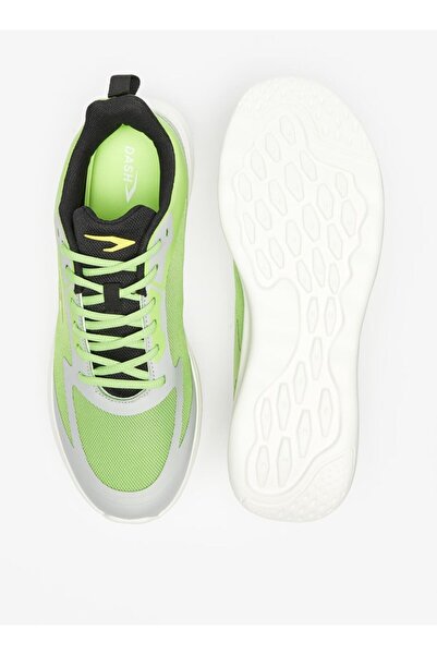 Dash Men's Textured Lace-Up Sports Shoes with Cushioning