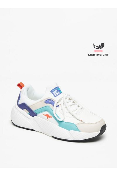 Kangaroos Women's Textured Lace-Up Lightweight Sneakers