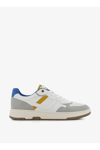 SJ Men's Colourblock Sneakers with Lace-Up Closure