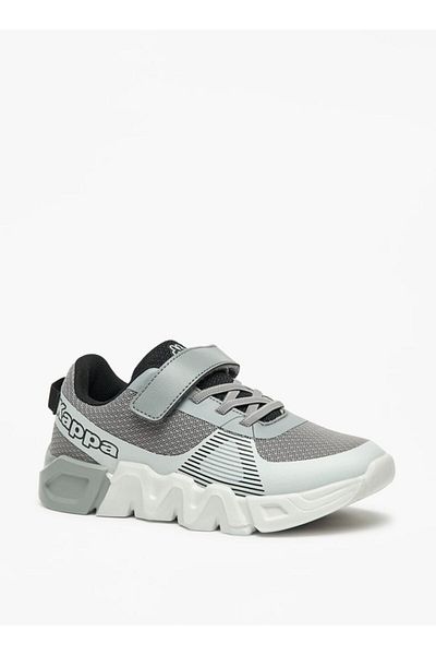 Kappa Boys' Colourblock Walking Shoes with Hook and Loop Closure