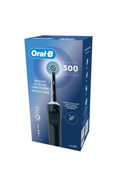 Oral-B Oral B Vitality D300 3 cleaning modes, Gentle brushing, 2 Minutes Built in Timer- D103.413.3 Black