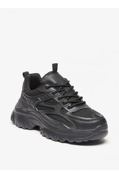 Missy Panelled Lace-Up Sneakers