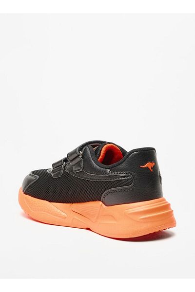 Kangaroos Boy's Textured Sneakers with Hook and Loop Closure