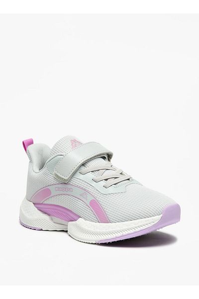 Kappa Girls' Logo Print Walking Shoes with Hook and Loop Closure