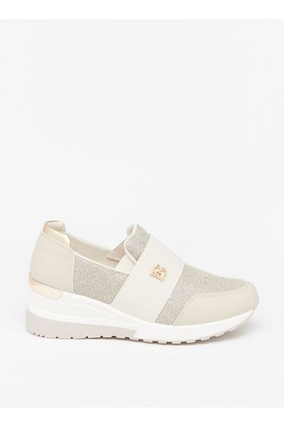 Flora Bella by Shoexpress Textured Slip-On Low Ankle Sneakers