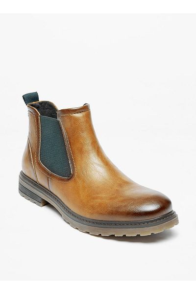 LBL by Shoexpress Solid Slip-On Chelsea Boots