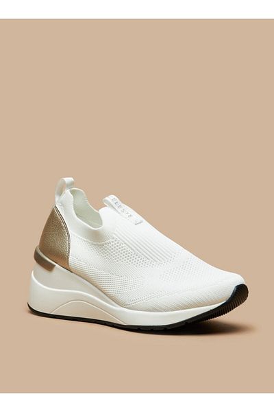 Celeste Women's Textured Slip-On Shoes with Wedge Heel