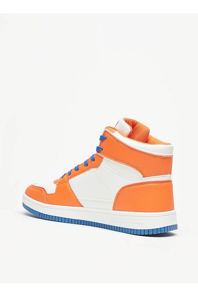 Kappa Men's Colourblock Lace-Up Sneakers with Cushioning
