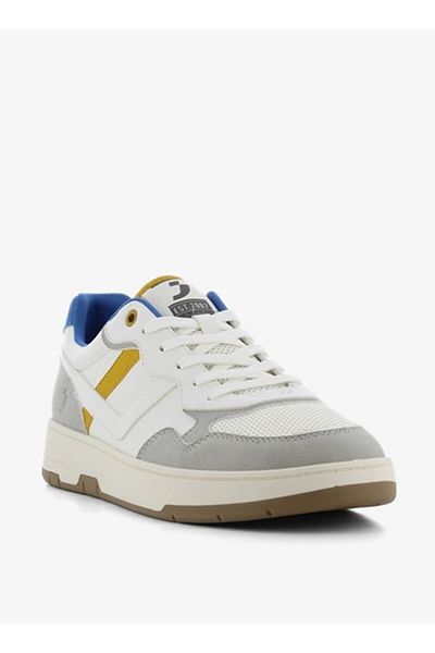 SJ Men's Colourblock Sneakers with Lace-Up Closure