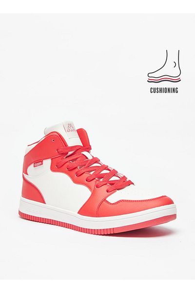 Kappa Men's Panelled High Top Lace-Up Sneakers with Cushioning