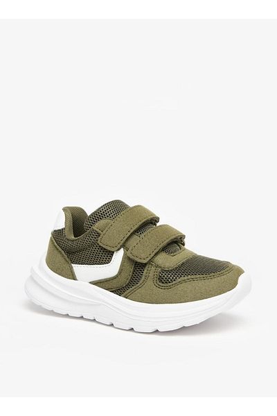 LBL by Shoexpress Mesh Textured Sneakers with Hook and Loop Closure