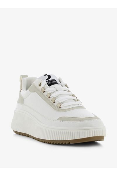SJ Women's Panelled Lace-Up Sneakers