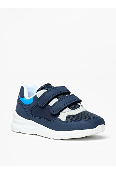 LBL by Shoexpress Panelled Sneakers with Hook and Loop Closure