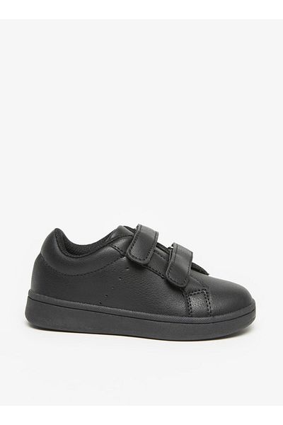 LBL by Shoexpress Panelled School Shoes with Hook and Loop Closure