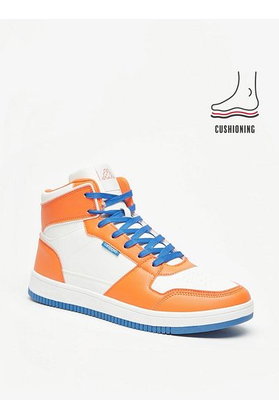 Kappa Men's Colourblock Lace-Up Sneakers with Cushioning