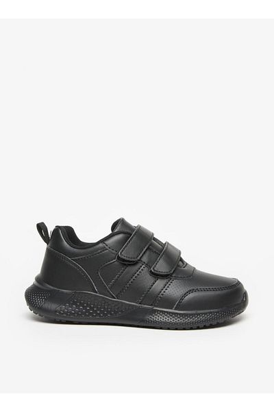 LBL by Shoexpress Solid School Shoes with Hook and Loop Closure