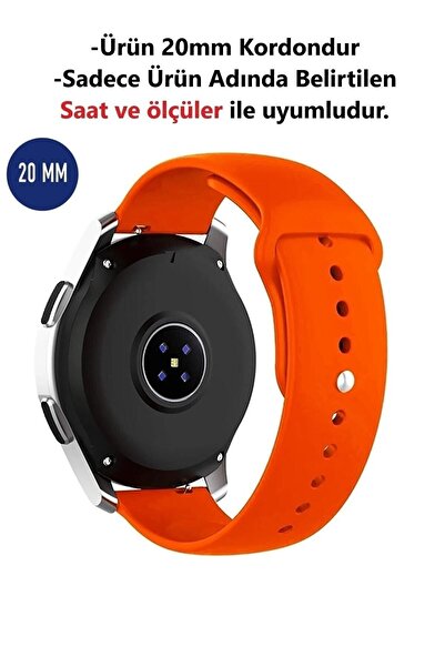 CONOCER Amazfit Gts 2 Mini 40mm Uyumlu 20mm Silikon Yumuşak Doku Kordon Kayış