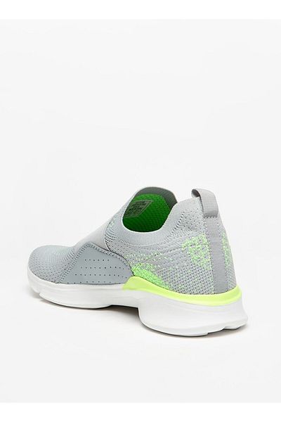 Dash Textured Slip-On Sports Shoes with Panel Detail