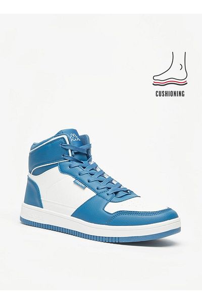 Kappa Men's Colourblock Lace-Up Sneakers with Cushioning