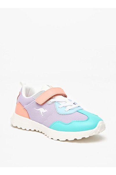 Kangaroos Girl's Colourblock Sports Shoes with Cushioning